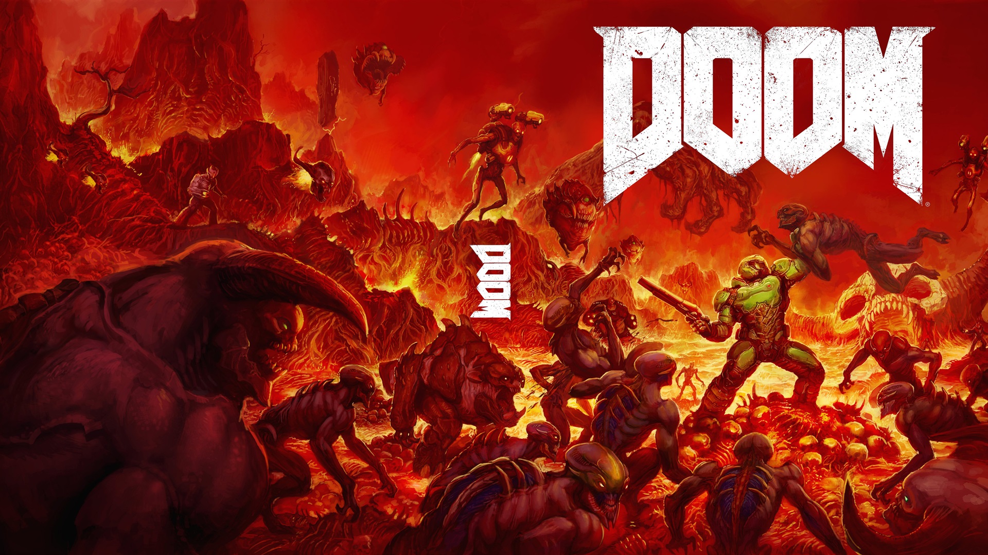 doom4logo壁纸_壁纸女生ins风高级质感全屏_壁纸高清手机壁纸